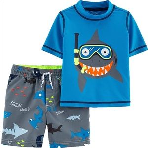 CARTERS 4T boys’ swim top & shorts